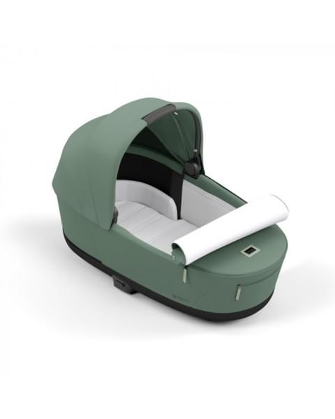 Коляска 2 в 1 Cybex Priam IV Platinum Collection шасси Matt Black, Leaf Green (Зеленый)
