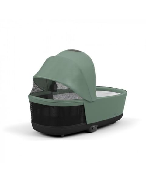 Коляска 2 в 1 Cybex Priam IV Platinum Collection шасси Matt Black, Leaf Green (Зеленый)