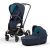 Коляска 2 в 1 Cybex Priam IV шасси Rose Gold, Nautical Blue (Темно-синий)