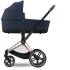 Коляска 2 в 1 Cybex Priam IV шасси Rose Gold, Nautical Blue (Темно-синий)