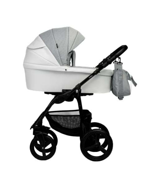 Коляска 2 в 1 Indigo Impulse Eco, Ie 03 (Белый + Серый)