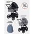 Коляска 2 в 1 Rant Basic Nexus Blue Mirage