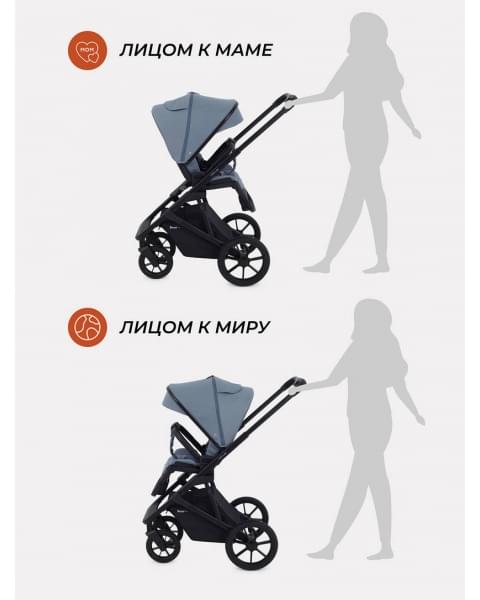 Коляска 2 в 1 Rant Basic Nexus Blue Mirage