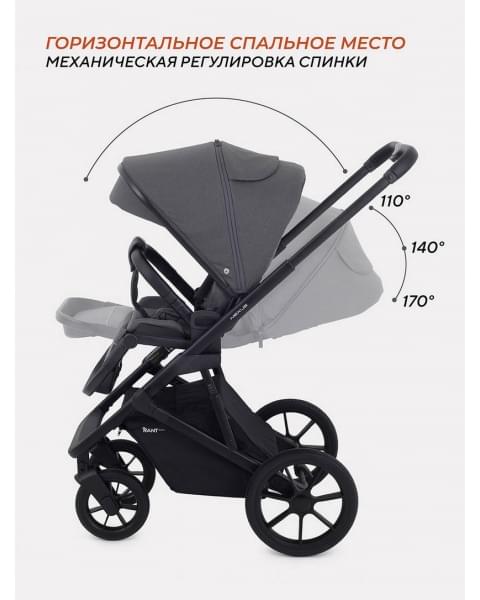 Коляска 2 в 1 Rant Basic Nexus Dark Shadow