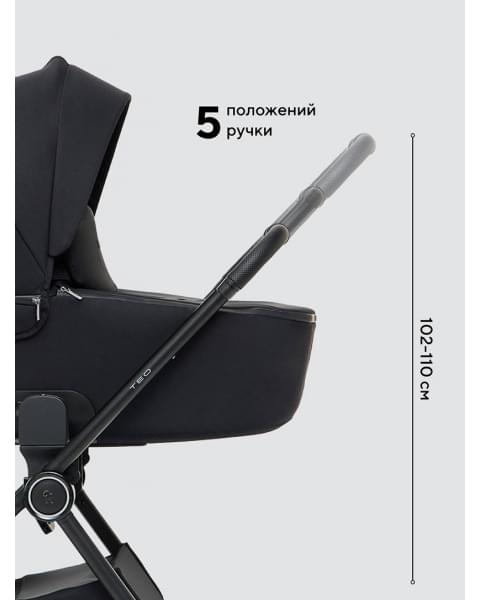 Коляска 2 в 1 Rant Teo Soft Black