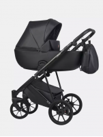 Коляска 2 в 1 Riko Basic Leon, 04 Black (Черный)