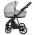 Коляска 2 в 1 Roan Sol Flowers, Gray / шасси Black (RSF/5002)
