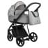 Коляска 2 в 1 Roan Sol Flowers, Gray / шасси Black (RSF/5002)