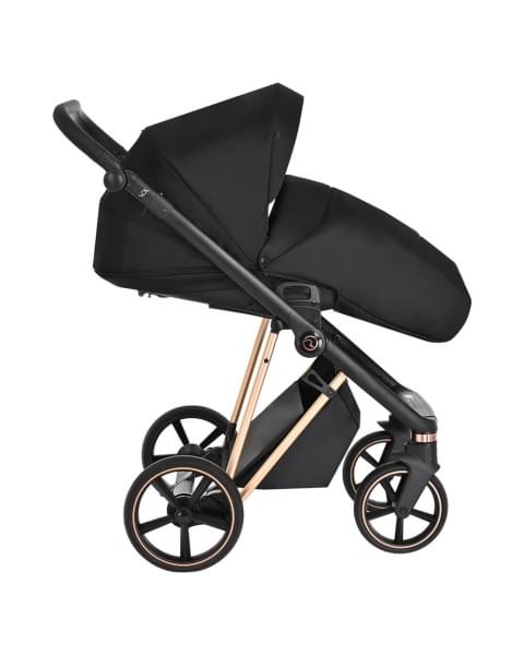 Коляска 2 в 1 Roan Sol Lux, Raven шасси Rose Gold (Черный)