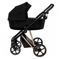 Коляска 2 в 1 Roan Sol Luxury, Raven шасси Rose Gold (Черный)