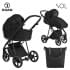 Коляска 2 в 1 Roan Sol, True Black (Черный)