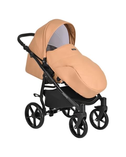 Коляска 2 в 1 Tutis Novo Leather 2023, Caramel (Карамель)