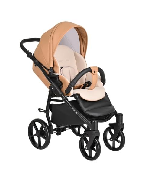 Коляска 2 в 1 Tutis Novo Leather 2023, Caramel (Карамель)