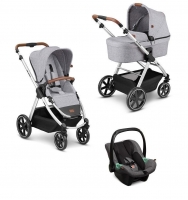 Коляска 3 в 1 ABC-Design Swing 2023, Graphite Grey (Светло-серый)
