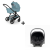 Коляска 3 в 1 Agex Prima Pro, Mint (Зеленый) + автолюлька i-team black