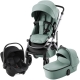 Коляска 3 в 1 Britax Roemer Smile 5Z, Jade Green (Зеленый) + Автокресло Baby-Safe Core, Midnight Grey (темно-серый)