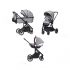 Коляска 3 в 1 Carrello Alfa CRL-6508 / 2023, Cloud Grey (Серый)