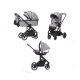 Коляска 3 в 1 Carrello Alfa CRL-6508 / 2023, Cloud Grey (Серый)