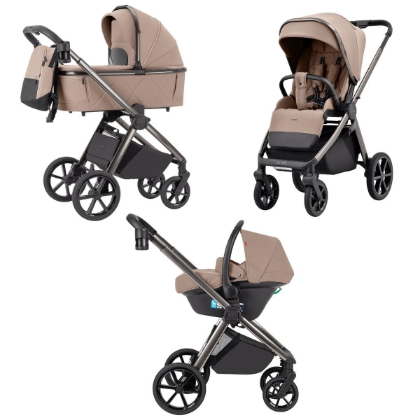 Коляска 3 в 1 Carrello Omega CRL-6535/1, Fantastic Beige (Бежевый)