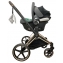 Коляска 3 в 1 Cybex Priam IV Rosegold и автокресло Aton B2 i-Size Sepia Black/Steel Grey