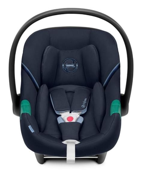Коляска 3 в 1 Cybex Priam IV Rosegold и автокресло Aton S2 i-Size с базой Base One Mirage Grey/Ocean Blue