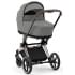 Коляска 3 в 1 Cybex Priam IV Rosegold и автокресло Aton S2 i-Size с базой Base One Mirage Grey/Ocean Blue