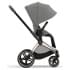 Коляска 3 в 1 Cybex Priam IV Rosegold и автокресло Aton S2 i-Size с базой Base One Mirage Grey/Ocean Blue