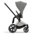 Коляска 3 в 1 Cybex Priam IV Rosegold и автокресло Aton S2 i-Size с базой Base One Mirage Grey/Ocean Blue
