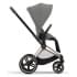 Коляска 3 в 1 Cybex Priam IV Rosegold и автокресло Aton S2 i-Size с базой Base One Mirage Grey/Ocean Blue