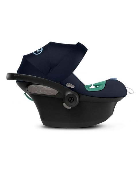 Коляска 3 в 1 Cybex Priam IV Rosegold и автокресло Aton S2 i-Size с базой Base One Mirage Grey/Ocean Blue