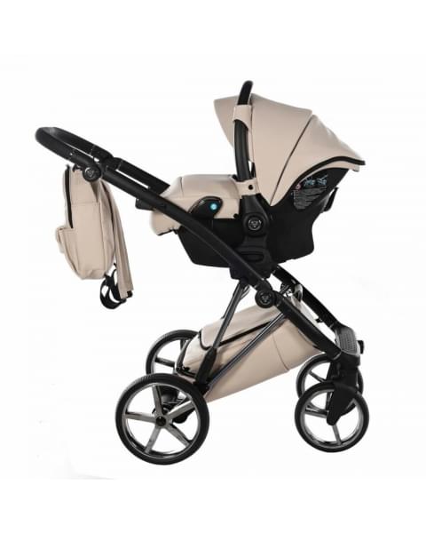 Коляска 3 в 1 Junama Air Ecco, JAE-02 (Бежевый / Рама черный)