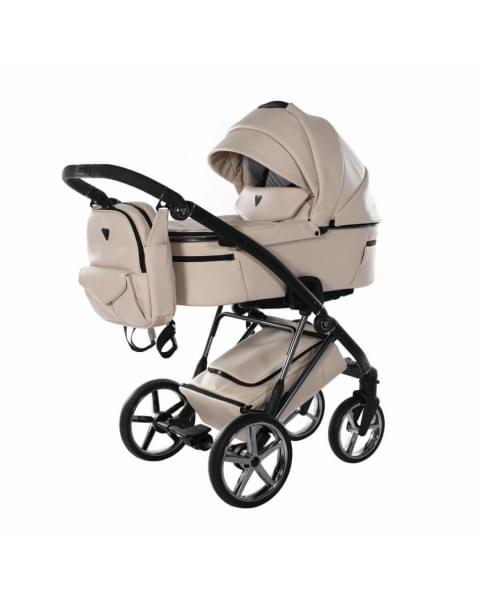 Коляска 3 в 1 Junama Air Ecco, JAE-02 (Бежевый / Рама черный)