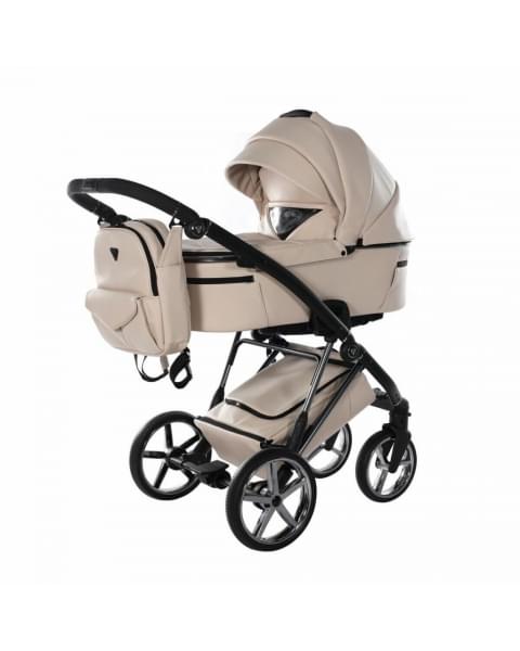 Коляска 3 в 1 Junama Air Ecco, JAE-02 (Бежевый / Рама черный)