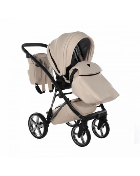 Коляска 3 в 1 Junama Air Ecco, JAE-02 (Бежевый / Рама черный)