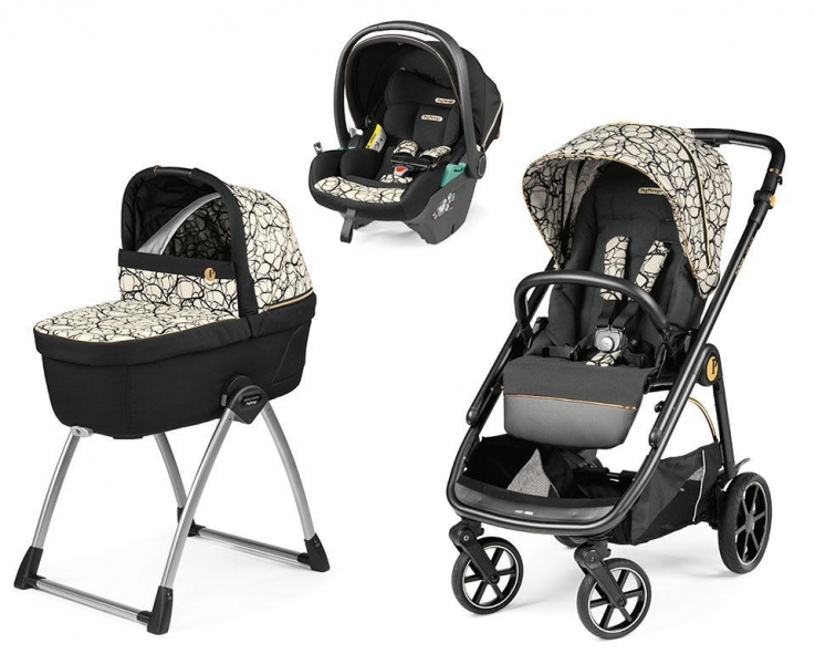 Коляска 3 в 1 Peg Perego Veloce Belvedere Lounge Graphic Gold