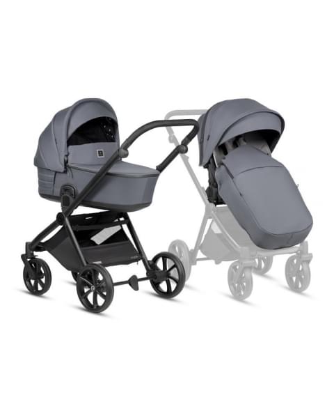 Коляска 3 в 1 Tutis Mio 3+ NEW Essential, Dark Grey (103)
