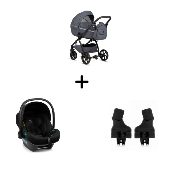 Коляска 3 в 1 Tutis Uno 5+ Unico, Pepper (148)