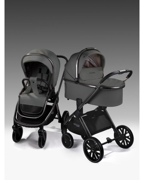 Коляска 3в1 AmaroBaby Motus Premium Ecco Серый