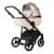 Детская коляска Adamex Nola Deluxe 2 в 1 N-SD10 (СВ.БЕЖ КОЖА + БЕЖ.ПЕРЛ.КОЖА)