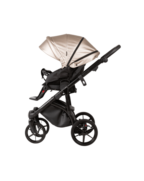 Детская коляска Adamex Nola Deluxe 2 в 1 N-SD10 (СВ.БЕЖ КОЖА + БЕЖ.ПЕРЛ.КОЖА)