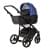 Детская коляска Adamex Nola Deluxe 3 в 1 N-SD13 (СИН. ПЕРЛ. КОЖА + ЧЕРН. КОЖА)