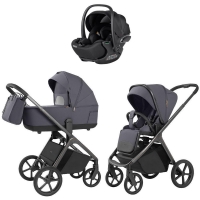 Коляска Carrello Vector 2025 CRL-6551 Vega Absolute Black 3 в 1 Ultimate Grey