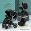 Коляска модульная 3 в 1 Luxmom 888 черный