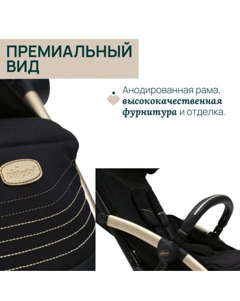 Коляска прогулочная Chicco XPlus, Black Re Lux (Черный)