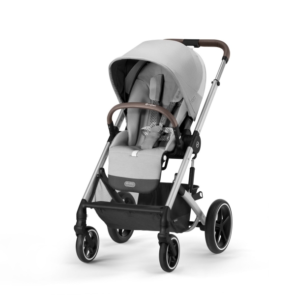 Коляска прогулочная Cybex Balios S Lux New 2023 шасси Silver, Lava Grey (Серый / шасси Серебро)