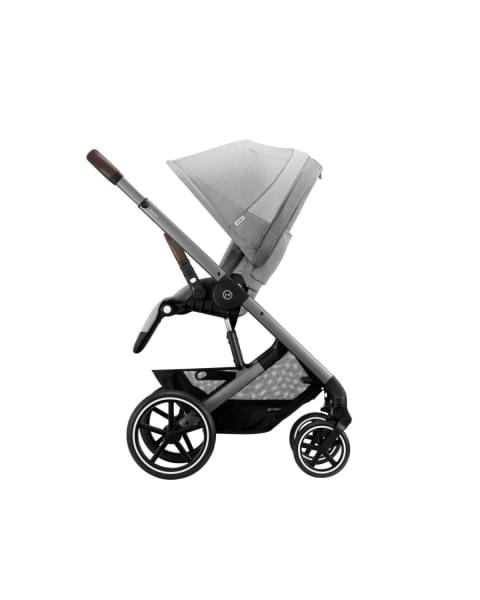 Коляска прогулочная Cybex Balios S Lux New 2023 шасси Silver, Lava Grey (Серый / шасси Серебро)