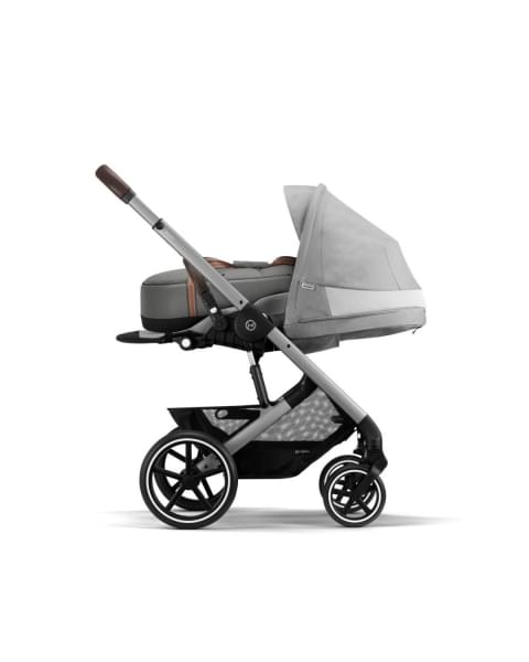 Коляска прогулочная Cybex Balios S Lux New 2023 шасси Silver, Lava Grey (Серый / шасси Серебро)