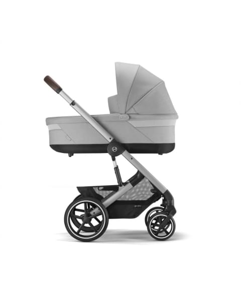 Коляска прогулочная Cybex Balios S Lux New 2023 шасси Silver, Lava Grey (Серый / шасси Серебро)