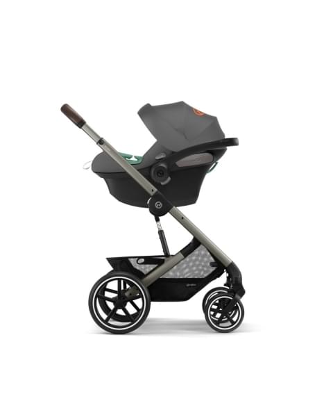 Коляска прогулочная Cybex Balios S Lux New 2023 шасси Silver, Lava Grey (Серый / шасси Серебро)