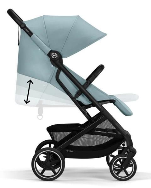 Коляска прогулочная Cybex Beezy (с дождевиком и бампером), Stormy Blue (Голубой)